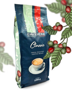 Kawa ziarnista CAFEIERE Classic 1000 g – opakowanie z ziarnami kawy