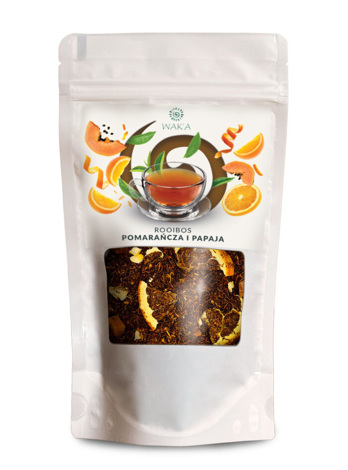 WAKA Herbata Rooibos pomarańcza i papaja, 100g
