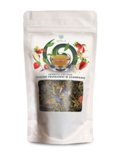 Herbata zielona Sencha Truskawki w Szampanie, 100g