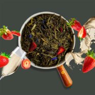WAKA Herbata zielona Sencha Truskawki w Szampanie, 100g_2