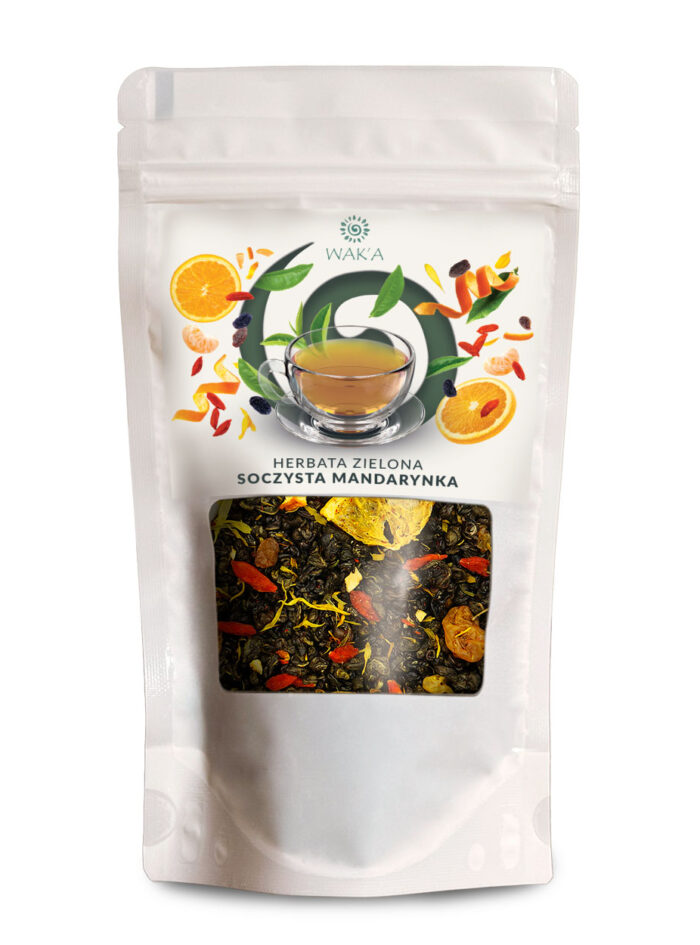 WAKA Herbata zielona Soczysta mandarynka, 100g