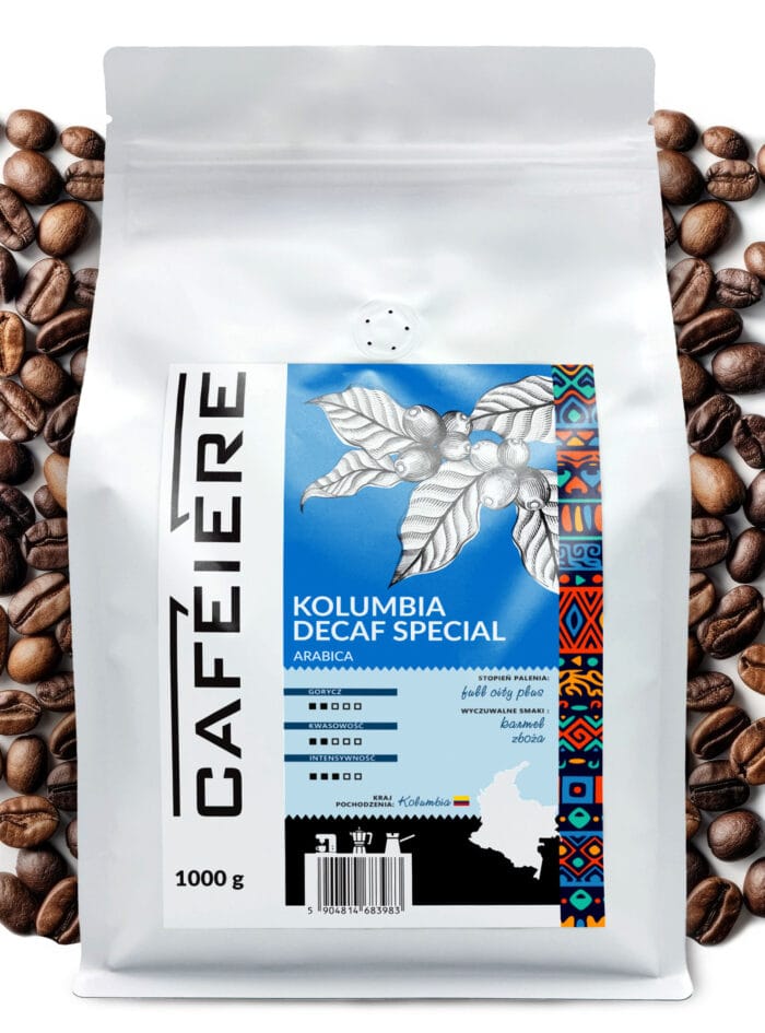 Kawa ziarnista Cafeiere Colombia bezkofeinowa
