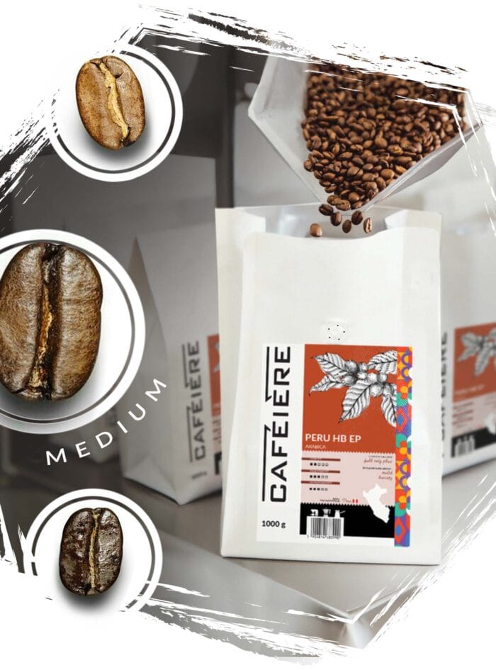cafeiere Peru stopień palenia kawy średni