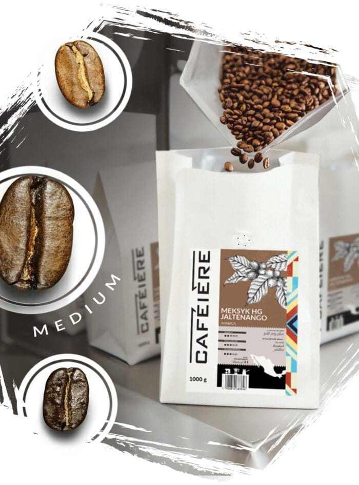 cafeiere Meksyk stopień palenia kawy średni