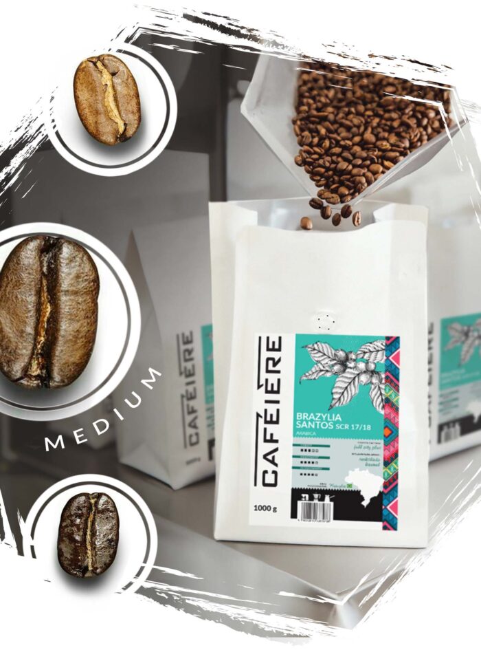 cafeiere Brazylia santos stopień palenia kawy średni cafeiere Brazylia santos stopień palenia kawy średni