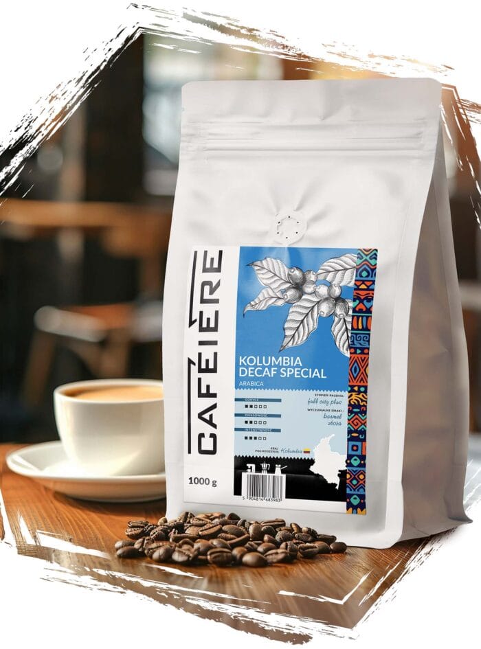 Kawa ziarnista Cafeiere Colombia bezkofeinowa